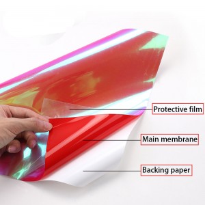 Eagle Holographic Chrome Color Self Adhesive PVC Cutting Self-Adhesive Sign Sticker Paper Vinil Film Craft Vinyl Roll