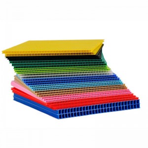 Eco Friendly Plastic Polypropylene Hollow Sheets Board PP Corrugated Sheet For Packing And Decoration