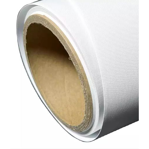 Bianco bianco autoadesivo Materiale naturale 330GSM stampa a getto d'inchiostro personalizzata tela di poliester impermeabile stampa digitale fwall abric