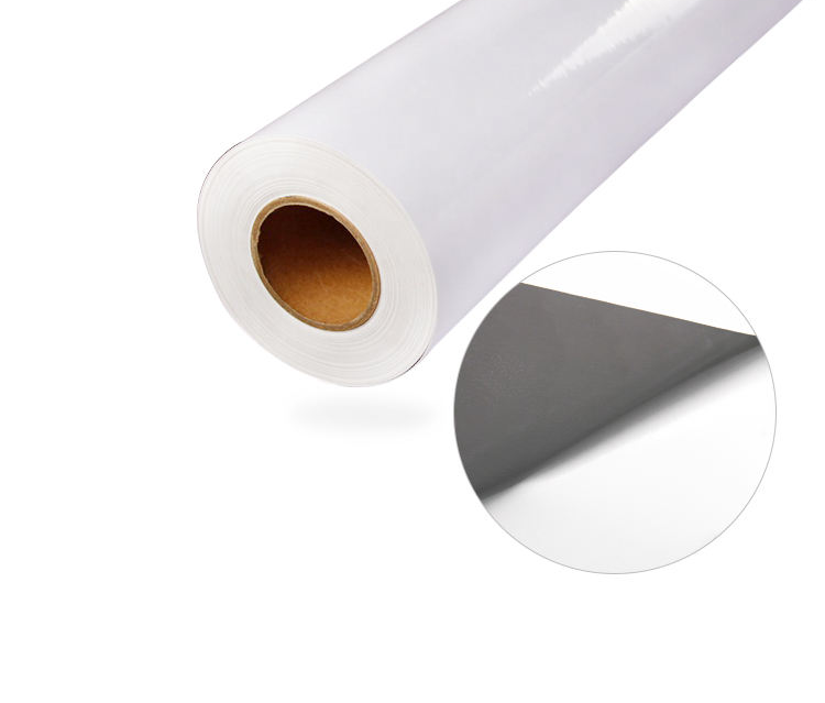 Glossy White PVC Self Adhesive UV Vinyl Sticker Roll Film
