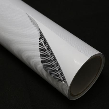 Outdoor Perforated Vinyl Window Film Covering One Way Vision for Wide Format Printing Solvent Printer