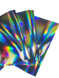 Rainbow Chrome Laser Waterproof PVC Self Adhesive Vinyl Laser Holographic Roll Color Customized