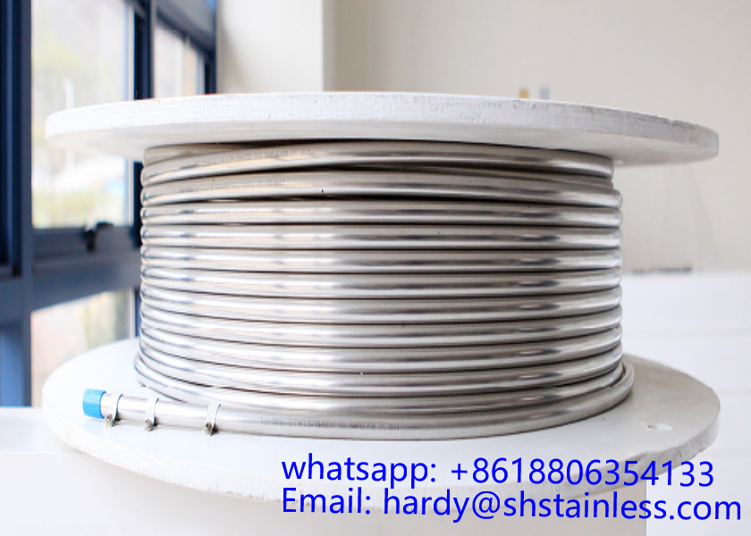 stainless steel 2205 3,5 * 0,5 tabung coiled