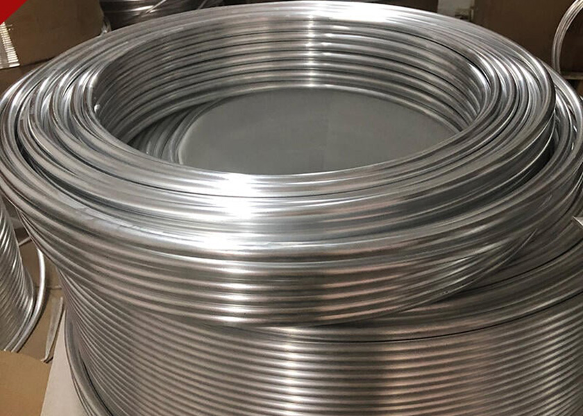 1050 aluminium coiled tube