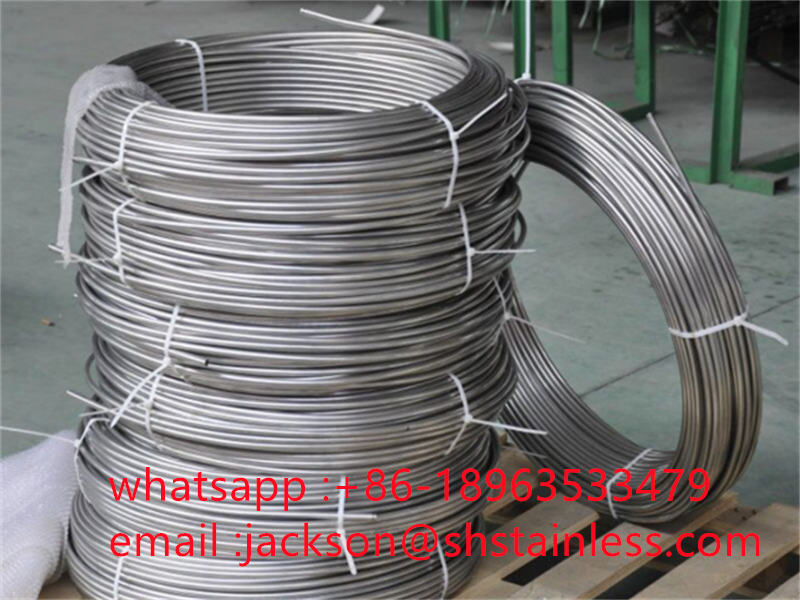 1/2” x 0.049” 304 Stainless steel capillary coiled tubing ອົງປະກອບທາງເຄມີ