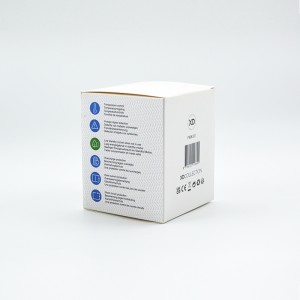 Бела преклопна картонска кутија Прилагодени кутии за пакување за медицински козметичко пакување