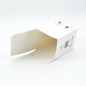White Folding Carton Box Custom Packaging Boxes Para sa Medicine Cosmetic Packaging
