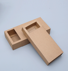 hộp giấy kraft hộp ngăn kéo phổ quát trong suốt gói trà mờ hộp quà tặng