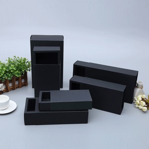 cutie din hârtie kraft cutie sertar universală transparentă mată ceai pachet cutie cadou