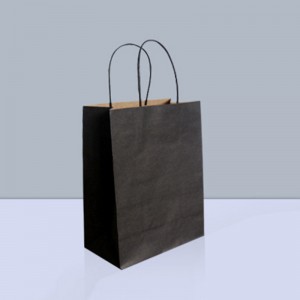 Wholesale Printing Recyclable Custom Kraft paper bag nga gihimo sa machine customizable