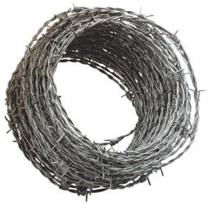 Barbed Wire Kekiatan Reverse-Twist Galvanized Barbed Wire