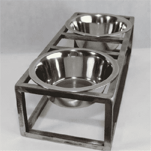 Luxury freestanding dog feeding bowl