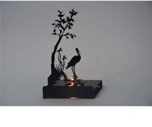 Decorative Swan Metal Candle holder