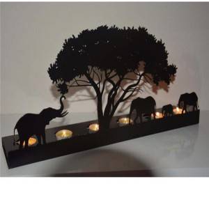 Decorative Elephant Metal Candle holder