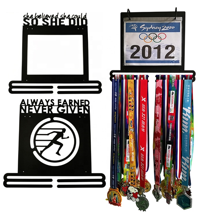 Sport medal hanger Race bib holder Medal display rack Featured Image