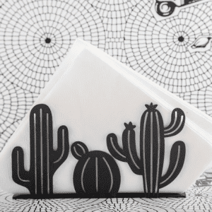 Decorative metal napkin holder