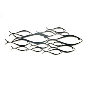 School Of Fish Housewarming Gifts Home Decor Metal Wall Decor Wall Decorations For Home