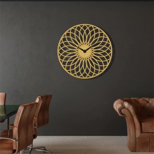 Large Metal Wall Art Laser Cut Art Living Room Decor Home Gifts Home Decor For Wall Mandala Wall Clock