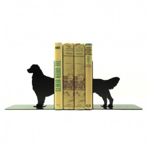 Golden Retriever Bookends Modern Metal Animal Book Holder Customized Bookend Metal Bookends For Dog Lovers