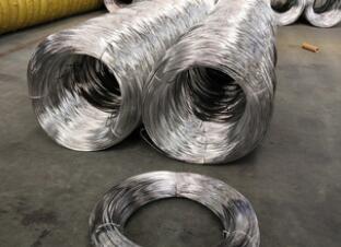 How does galvanized iron wire prevent blackening