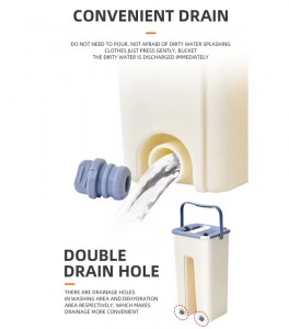 Novo odvajanje čiste i prljave vode Easy Mop Manufacturing najprodavaniji Cleaning Squeeze Mop s kantom Alati za čišćenje kućne kuhinje