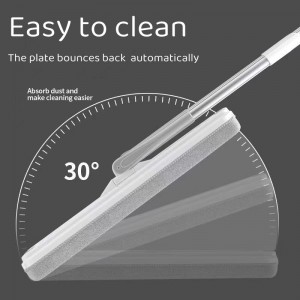 Flat mop Lazy hands-free Home Wet and Dry Quick Cleaner 360 na-agbagharị Flat mop na bọket