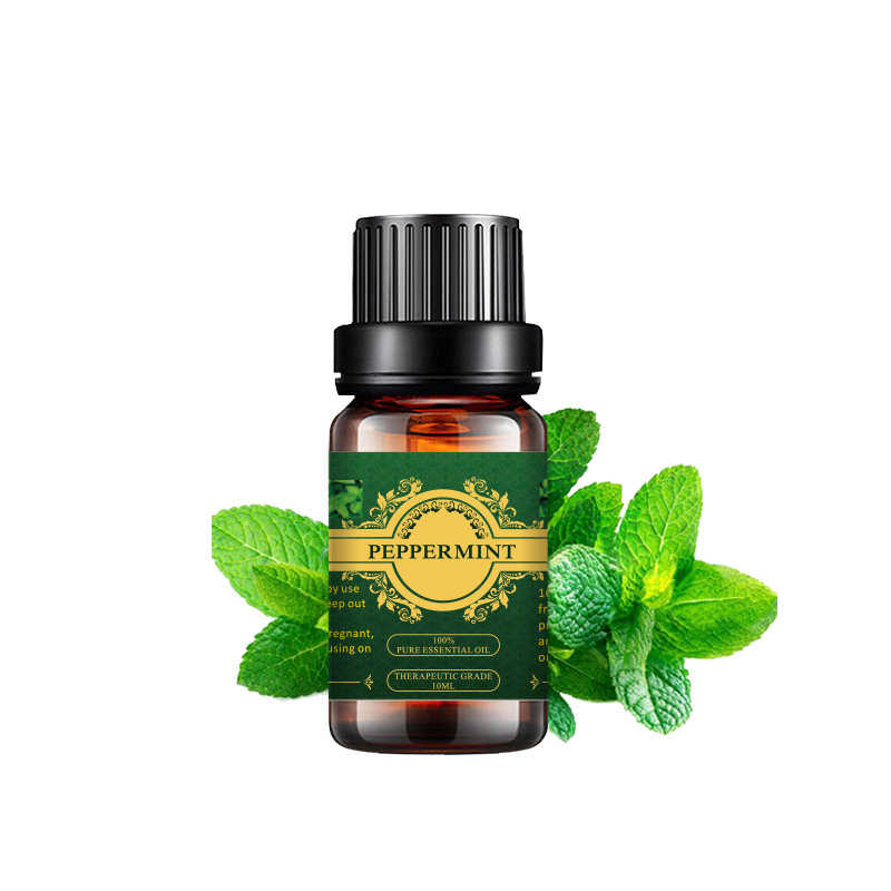 Peppermint Essential Oil Frësch & Minty Doft fir Diffusers Aromatherapie & Befeuchter Featured Image