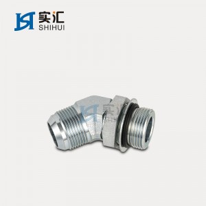 45° ELBOW JIC MALE 74° ኮን / SAE O-RING አለቃ L-SERIES ISO 11926-3