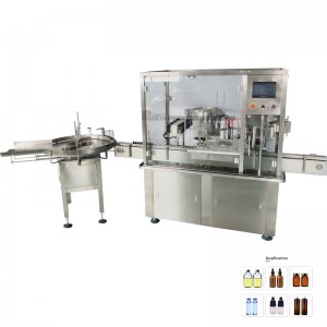 Automatický stroj na plnění a uzavírání esenciálních olejů o objemu 15 ml
