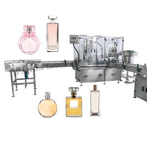 Automatic Perfume Filling Capping at Crimping Machine