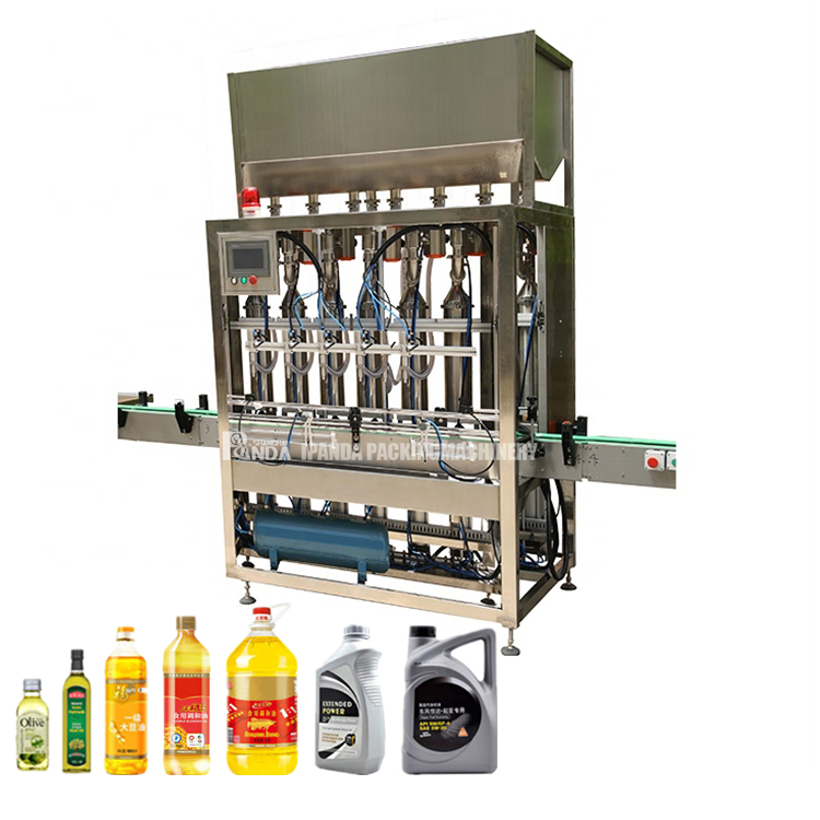 Автоматична машина за пълнене на бутилки със соя и слънчогледово олио за готвене на фъстъци Показано изображение