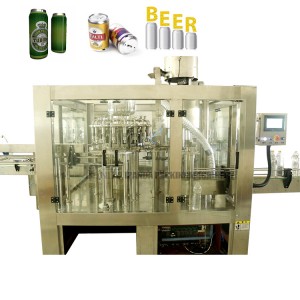 Awtomatikong Tin Can beer equipment Filling Sealing Machine