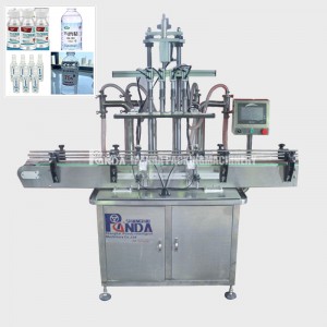 Ganap na Awtomatikong Piston 4/6/8 Multi-Head Liquid Liquid Bottling Filling Machine