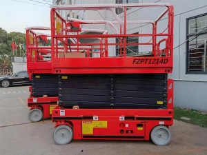 Full-electric self-propelled high altitude working platform 6m-14m