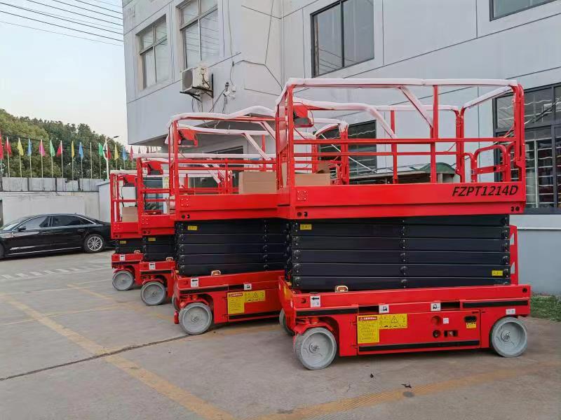 Full-electric self-propelled high altitude working platform 6m-14m