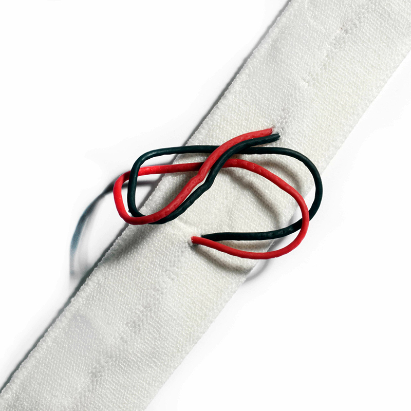 Polyester s lankovým elastickým popruhom