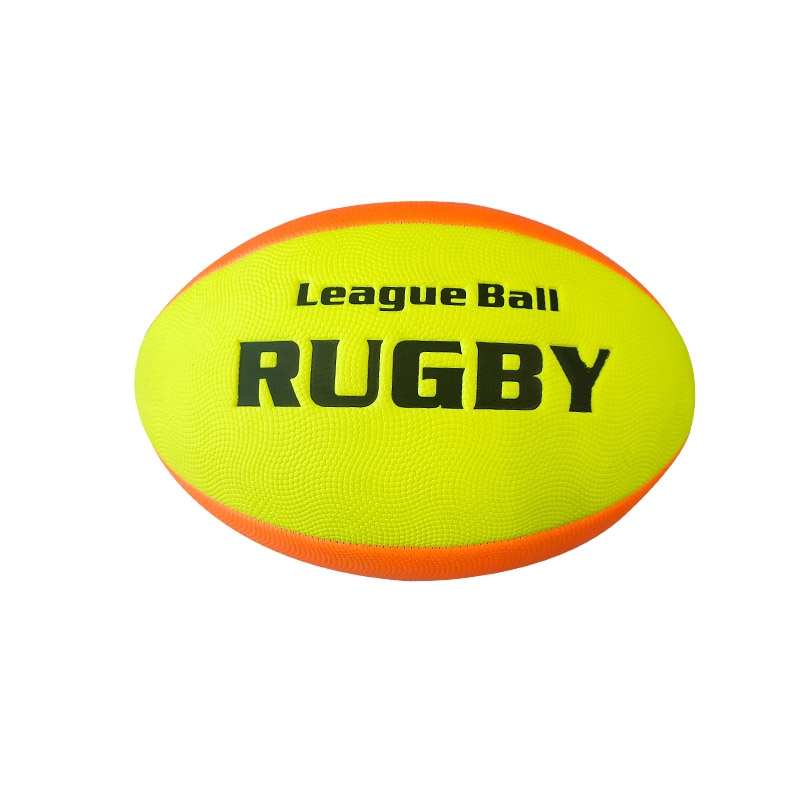 Ballon de rugby en pvc avec logo personnalisé de haute qualité, taille 1-5