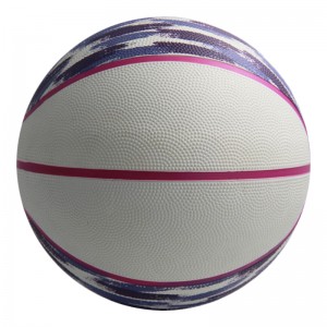 Ballon de basket-ball personnalisé en caoutchouc d'entraînement de haute qualité