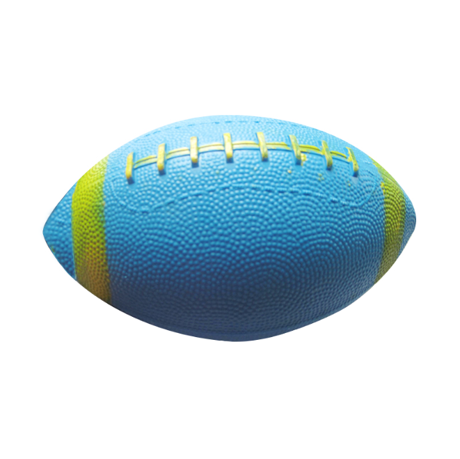 Asul nga berde nga goma nga american football nga gidak-on 3 custom logo football