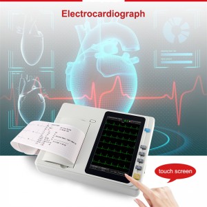 Elektrokardiografo SM-601 6-kanala portebla EKG-maŝino
