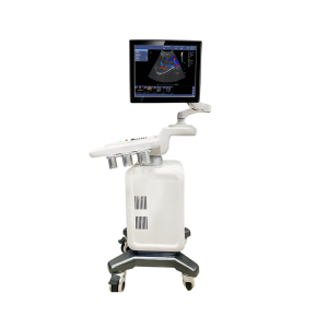 Sistemi i diagnostikimit me ultratinguj Doppler Makinë ultratingujsh me karrocë mjekësore me rezolucion të lartë LCD