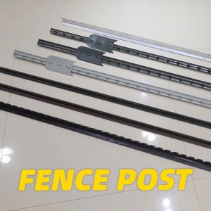 Studded Steel T pager Post pikeun Kawat Anggar