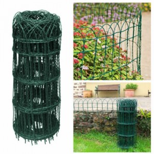 Зелена градинска ограда с PVC покритие