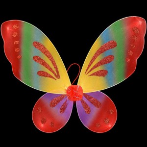 Low price for Flashing Glasses - Colorful Party Wear Crafts Butterfly Fairy Colorful Birthday Fairy Clothes Decoration Angel Wing For Girl – Shinny