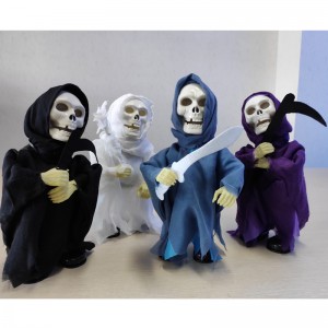 Halloween Skeleton Electric Glowing Ghost Props Bar Restaurant Tricky Funny Zombie Desktop Decorations