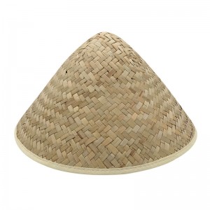Mexican Unisex Farmer Conical Straw Sun Hat Cowboy Hat Natural Straw