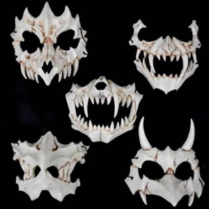 Noć vještica Japanska maska ​​za zabavu s životinjskom tematikom Zmaj Bog Tigar Vukodlak maska ​​zaštita okoliša i protiv pada