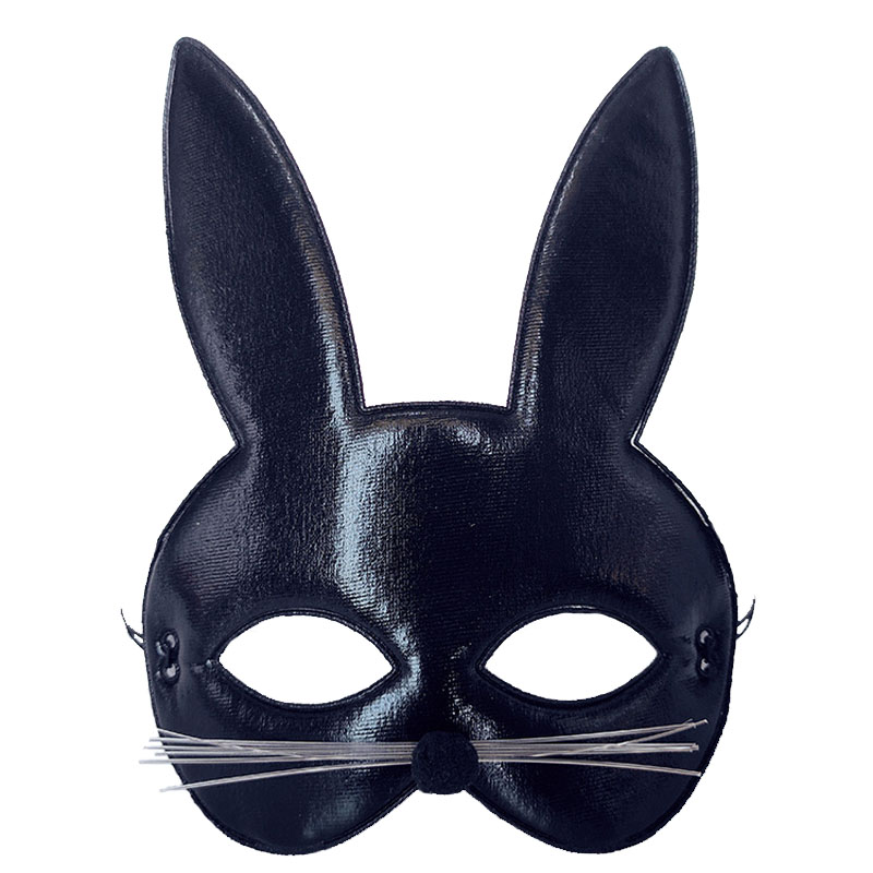 Hot Selling High Quality Rabbit Party Supplies Bunny Mask With Glitter