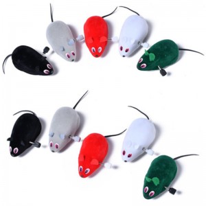 Cute Semi-automatic Pet Cat Clockwork Mouse Toy Attract Cat Interest Interactive Toys