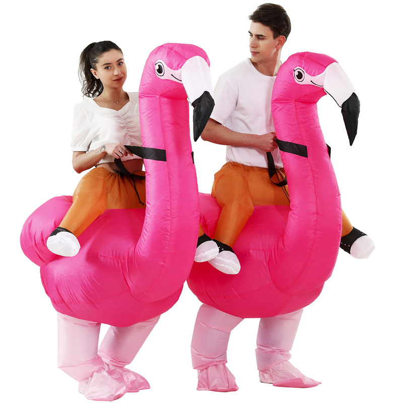 holiday Inflatable disfraz de animales Flamingo Costume halloween Inflatable animal Costume For Adult Funny decoration